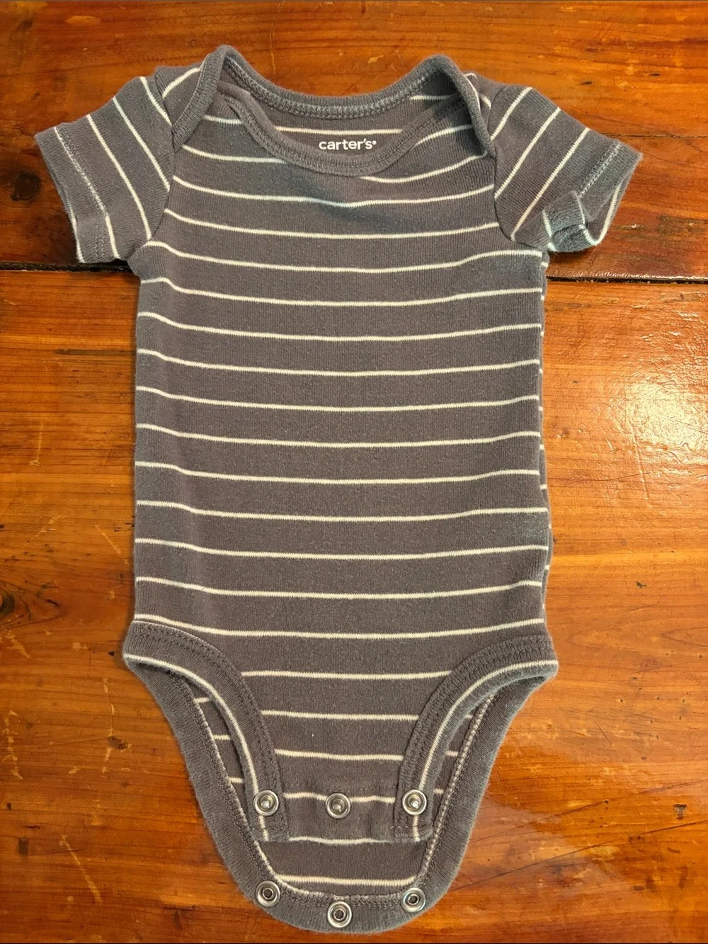 Carter's Mint Green & Heather Gray Short Sleeve Baby Onesie Set - 5 Pack